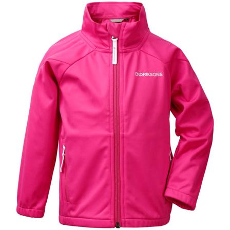 Didriksons Vinden Kids Jacket 2 Children soft shell jackets Pink 120