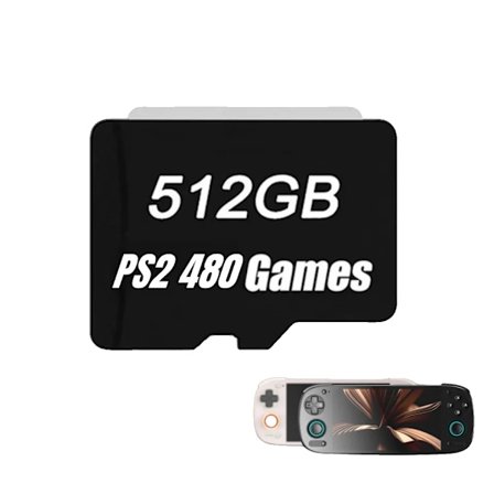 Retroid Pocket 5 Spelkort, 256G Kapacitet, 160 PS2 Spel,512G PS2 spelkort