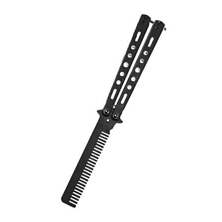 1 stk. udendørs camping træningskamme foldbare til sommerfuglekamkniv i rustfrit stål modelleringsværktøj til begyndere