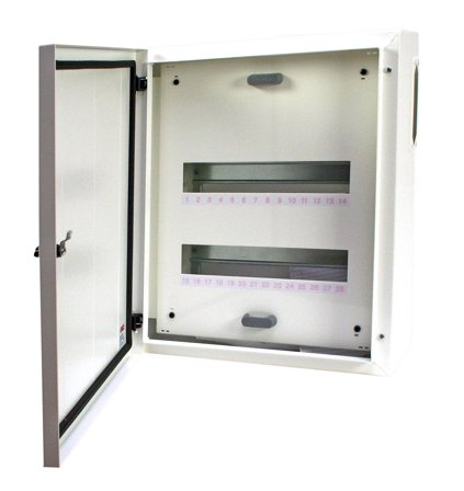 Garo NUR 2-28 Normkapsling rustfri, IP55 28 moduler, Elfordeling & strømforsyning