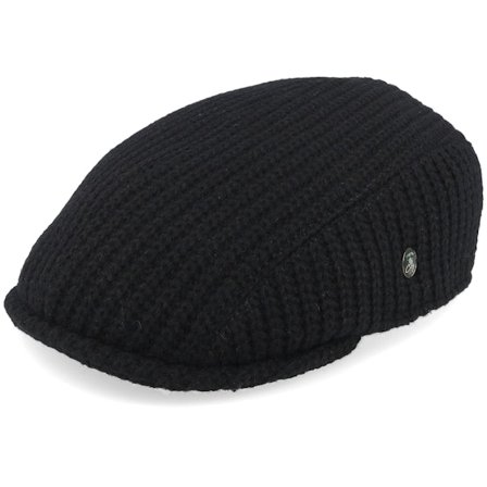 City Sport - Black flatcap Czapka Z Daszkiem - Black Sixpence Flat Cap @ Hatstore