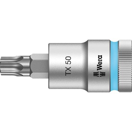 Wera 8767 C HF Torxhylsa 1/2" TX 50, 60 mm lång, Handverktyg
