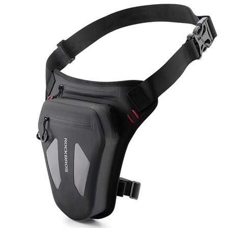 Rockbros motorcykeltaske til ben, lår, talje, skulder - sort