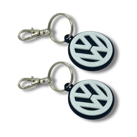 2x Nyckelring Clip On & Go karbinnyckelring för VW