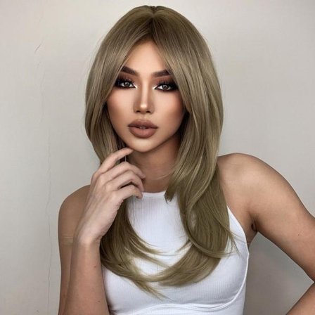 IC Långa peruker för kvinnor Lång lockigt