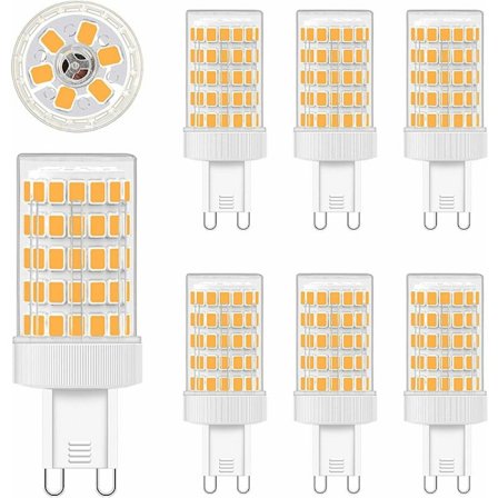 G9 LED 10W, G9 LED-lampor Varmvitt 2700K Glödlampor motsvarande 80W Ljus 900LM G9-lampor AC 220V Ljus 360o Bredstrålevinkel 862835 SMD Ej dimbar