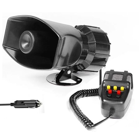 Mic PA System Nødforstærker Hooter 12V 100W Politi Sirene Luft Horn Megafon Tone Bil Horn Bil Advarsel Alarm Højttalere Højt