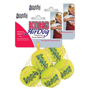 KONG AirDog Squeaker tennisbollar 3 st. S