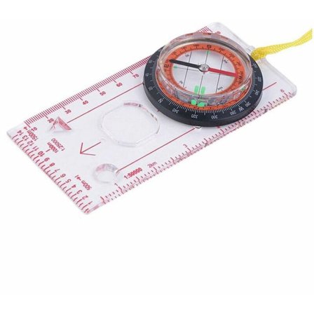 Bundlinjal Kompas Kort Målestok Forstørrelsesglas Camping Vandring DC45-5C Udendørs Camping