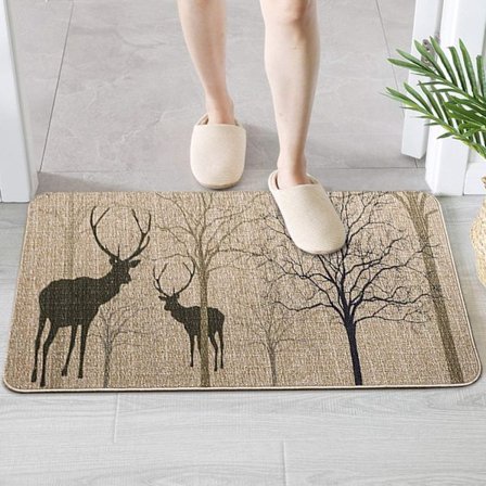 Anti-skli dørmatte innendørs med gummibunn, sklisikker dørmatte, smussfanger innendørs gulvmatte