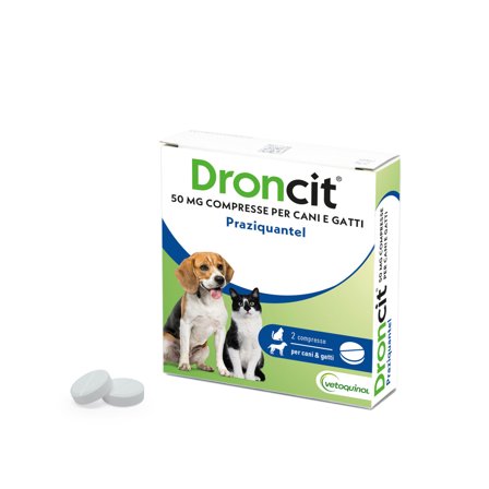Droncit 2 Compresse Per Cani E Gatti 50mg