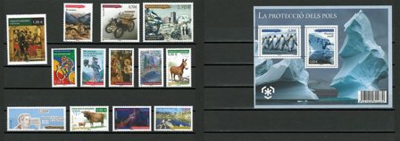 Fransk Andorra - Årgang 2009 - Postfrisk - YT 666-680