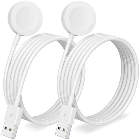 2025 Senaste Modell 2-pack Laddkabel för A-pple Watch Laddare Uppgraderad USB Snabbladdare i-Watch Laddare Bärbar Laddstation för