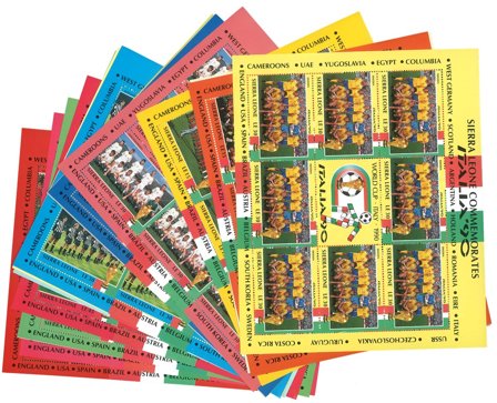 VM i fodbold 1990 - 24 ark komplet