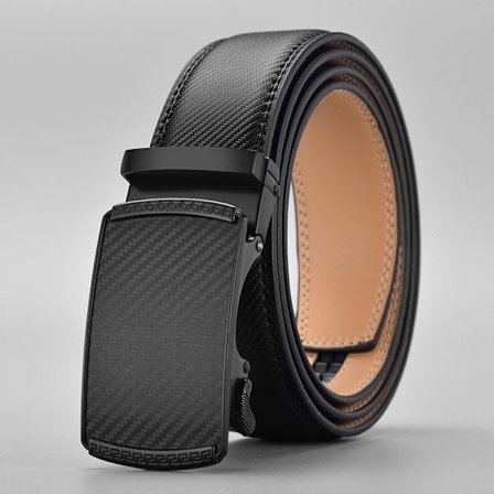 Miesten vyö, hammaspyörävyö pukuun 1 3/8" nahkaa, farkkuvyö W