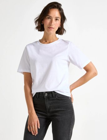 Lindex T Shirt Erica Basic - White - XXL