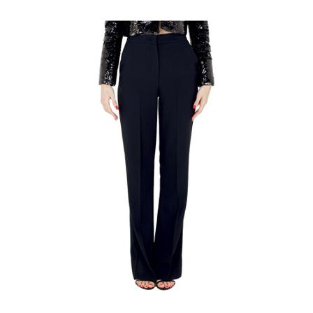 Pinko, Light Licch Foothing Pants Czarny, Kobieta, Rozmiar: M