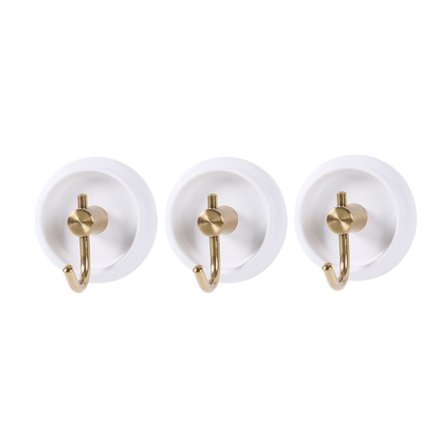 Stansfri selvklæbende krog Multifunktionel vægmonteret håndklædeopbevaringskrog Cremefarvet