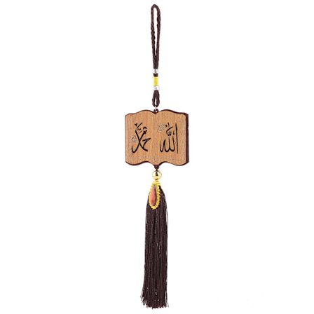 Islamisk bilpynt i tre, elegant muslimsk bildekorasjon