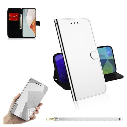 Mirror OnePlus Nord N100 fodral - Silver/Grå