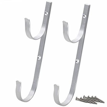 Hengersett i aluminium for bassengstenger, premium kvalitet - Ideelle kroker for teleskopstenger, skummere, løvrister, håver, børster