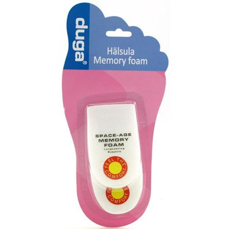Hælindlæg / Skoindlæg / Hælbeskyttere - Memory Foam Hvid Herre