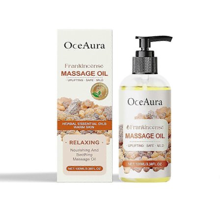 Eterisk kroppsolja (Frankincense), återfuktande och fuktgivande eterisk massageolja för kroppen