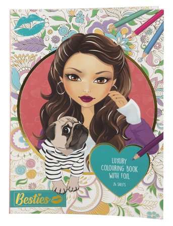 Sense Målarbok Med Folie I A4 - Multi/patterned - ONE SIZE