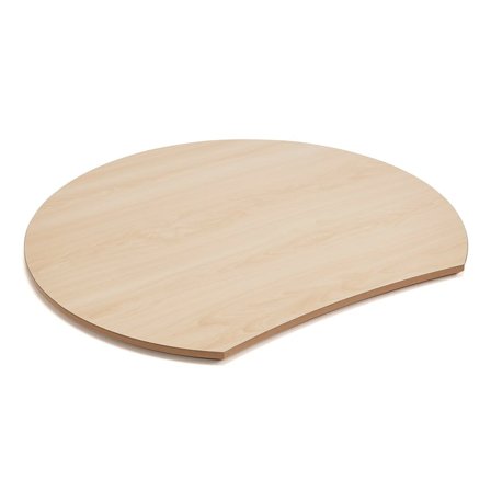 Toppskiva till ståpulpet, 700x630 mm, björk