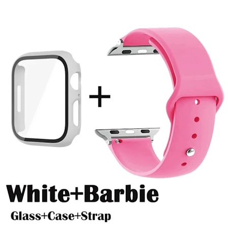 Glas+Fodral+Armband för Apple Watch Band 49mm 46mm 45mm 44mm 41 40 38mm Skärmskydd för Apple IWatch Series 10 9 8 7 6 SE 5 4