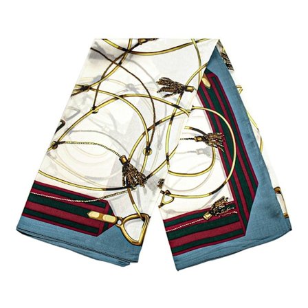 Tørklæde med rebmønster - Hvid, Nr. 4