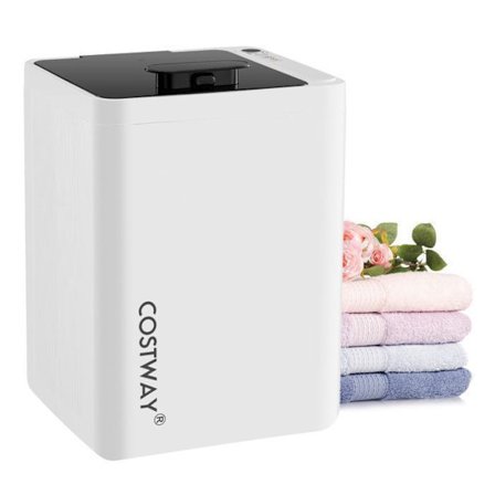 COSTWAY Håndklædetørrer 23 L med Automatisk Slukning, 6-trins Timer, LED-display, til Store Håndklæder 114 x 178 cm