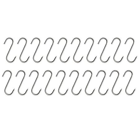 S Hooks Stainless Steel Kitchen Meat Pan Utensil Clothes Hanger Hanging 20pcs Roast Duck, Roast Chicken, Smoked Fish, Fresh Meat