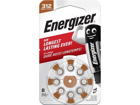 ENERGIZER Batteri hörsel 312 brun 8/fp - Lyreco - Kontorsmaskiner - Batterier - Till hörapparater