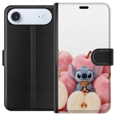 Yhteensopiva Lompakkokotelo Apple Apple iPhone 17 Air Värikäs kollaasi futuristisilla tyttöryhmän hahmoilla, sydämillä ja glitterillä nykyaikai