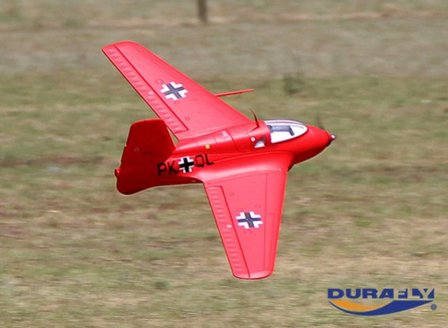 Durafly Me-163 Komet 950mm High Performance Rocket Fighter (PNF) (Red Edition)