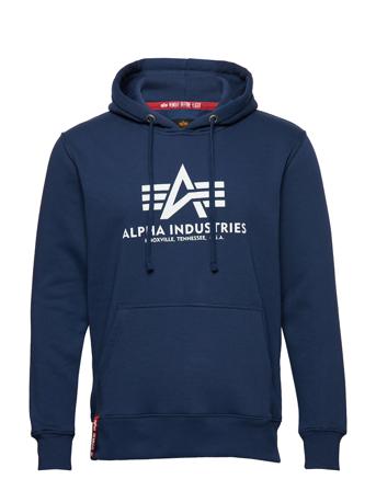 Basic Hoody Hettegenser Genser Marineblå Alpha Industries*Betinget Tilbud