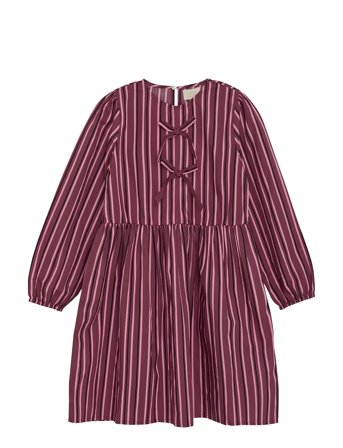 Creamie Dress Woven Stripe - Pink - 116