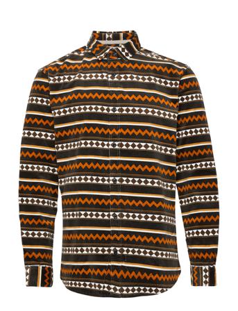 Aklouis Corduroy Aop Skjorta Casual Multi/mönstrad Anerkjendt