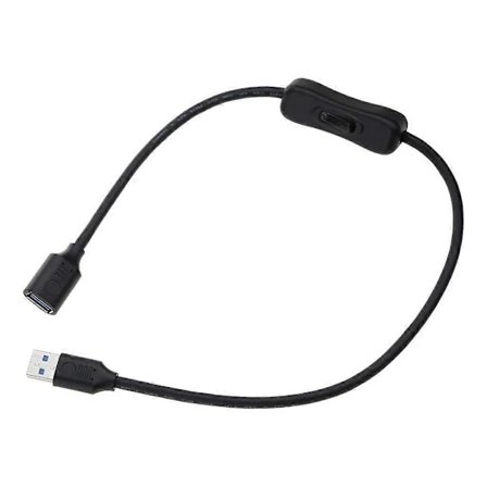 /EA/Data Sync-kabel USB3.0 Forlengelseskabel USB Forlengelseskabel med PÅ AV-bryter 0,5m