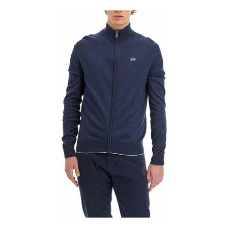 La Martina Zip-throughs Blå, Herre Trøjer, Størrelse: XL