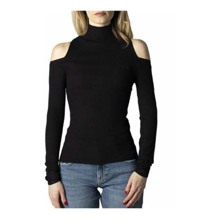 Calvin Klein Jeans, Turtleneck Zwart, Dames, Maat:M
