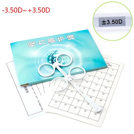 Laadukas 0,50D - 4,00D Flip Test Linssi Vahvistus Optinen Flipperi Optometria Muovi