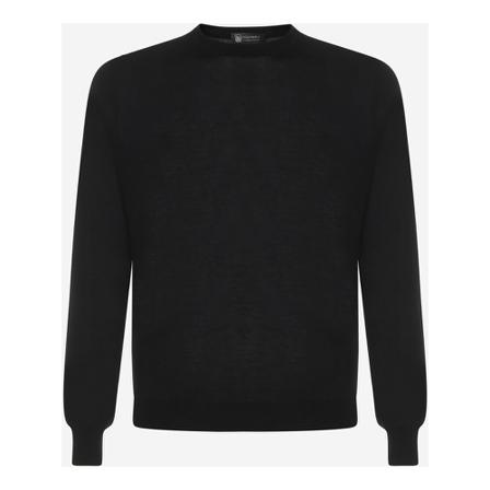 Colombo, Round-neck Knitwear Zwart, Heren, Maat:L
