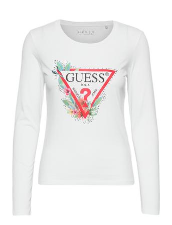 Ls Cn Nelli Tee White GUESS Jeans