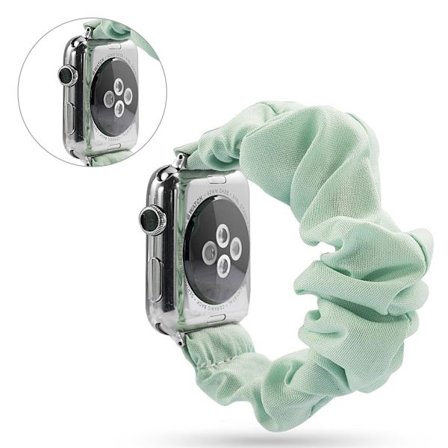 Apple Watch Series 5 44mm trasa mönster klockarmband - ljusgrön