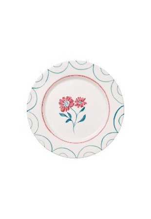 Pick A Poppy Cottage Flower Tallrik - 28 Cm Glas & porslin #74CCC7