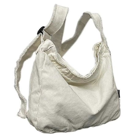 Tvättbar Canvasväska, Sliten Axelväska, Enkel Messenger Bag
