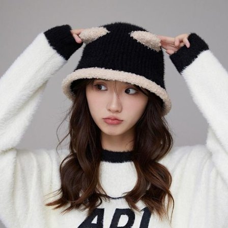 Vinterlue strikkeullbøtte 1 1