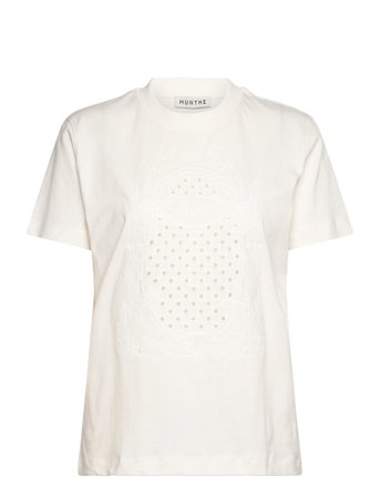 Fenella Tops T-shirts & Tops Short-sleeved Cream Munthe